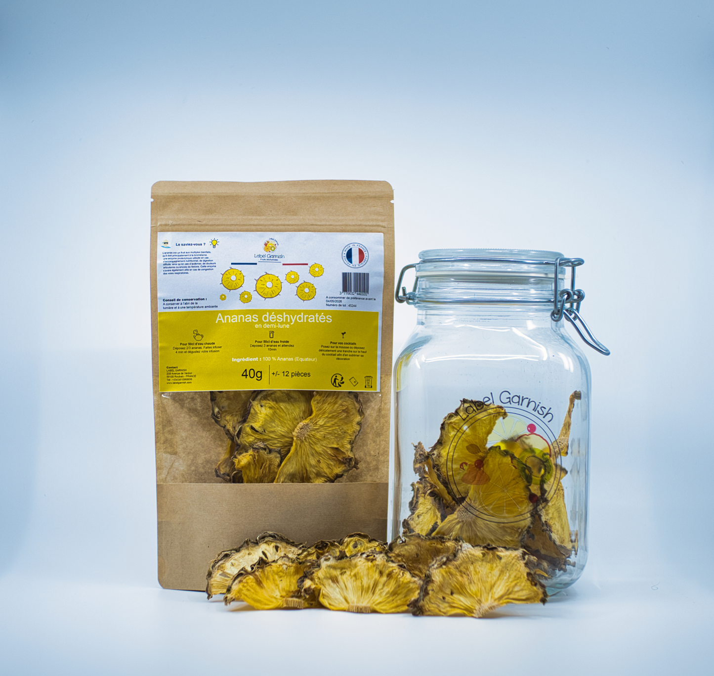 Ananas déshydratés