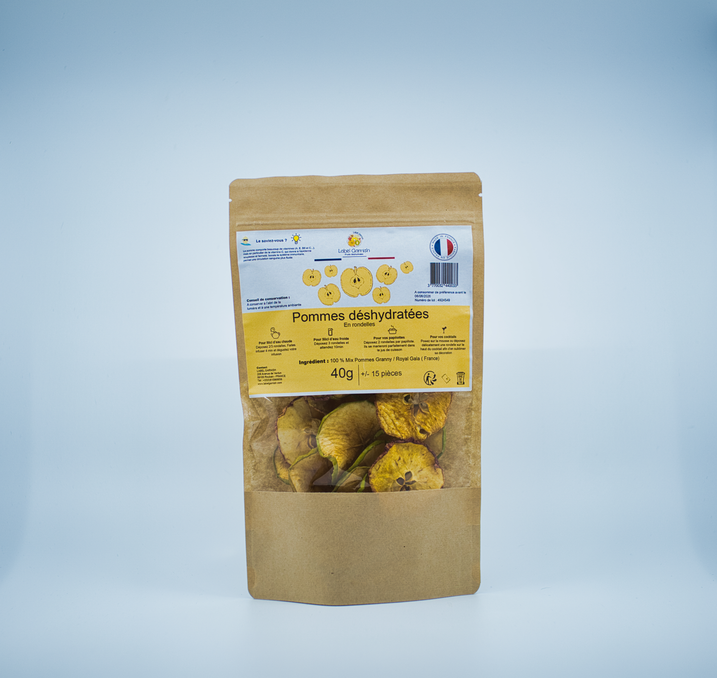 Pommes déshydratées